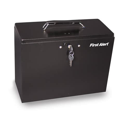 commercial building locking metal box|lockable metal document box.